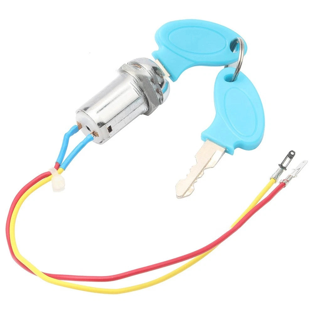 Reliable Ignition Cylinder for Electric Strollers and Tricycles with 2 Keys