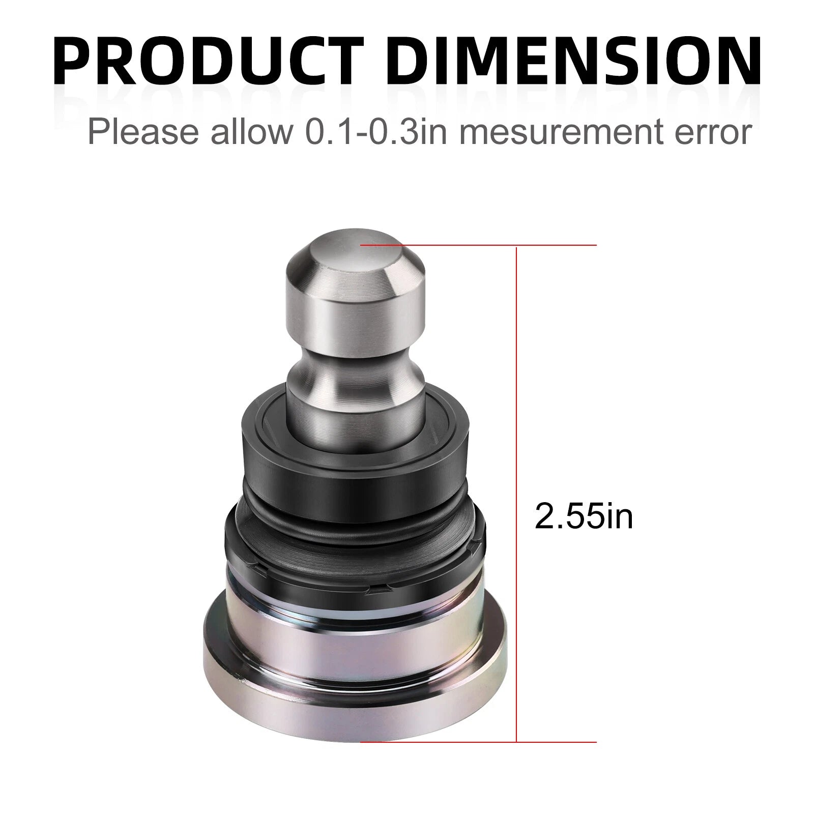 4X Upper Lower Front Ball Joint for Polaris RZR XP 1000 / XP 4 1000 (2014–2022)