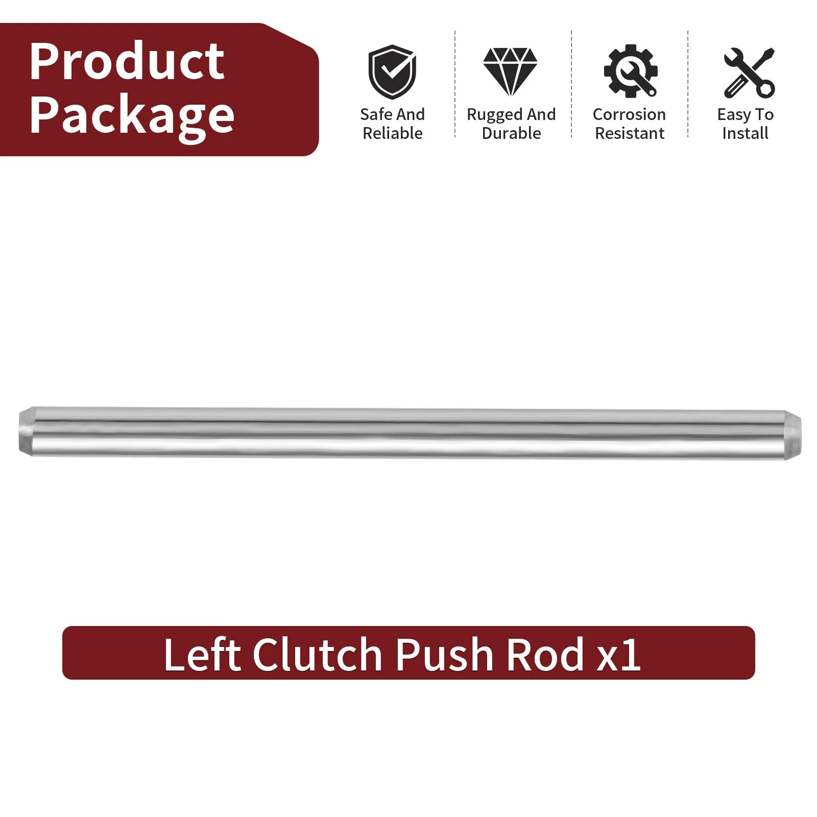 Left Clutch Push Rod for Suzuki Katana 600 750 1100 Bandit 600 (1988–2006) Part #23111-15501
