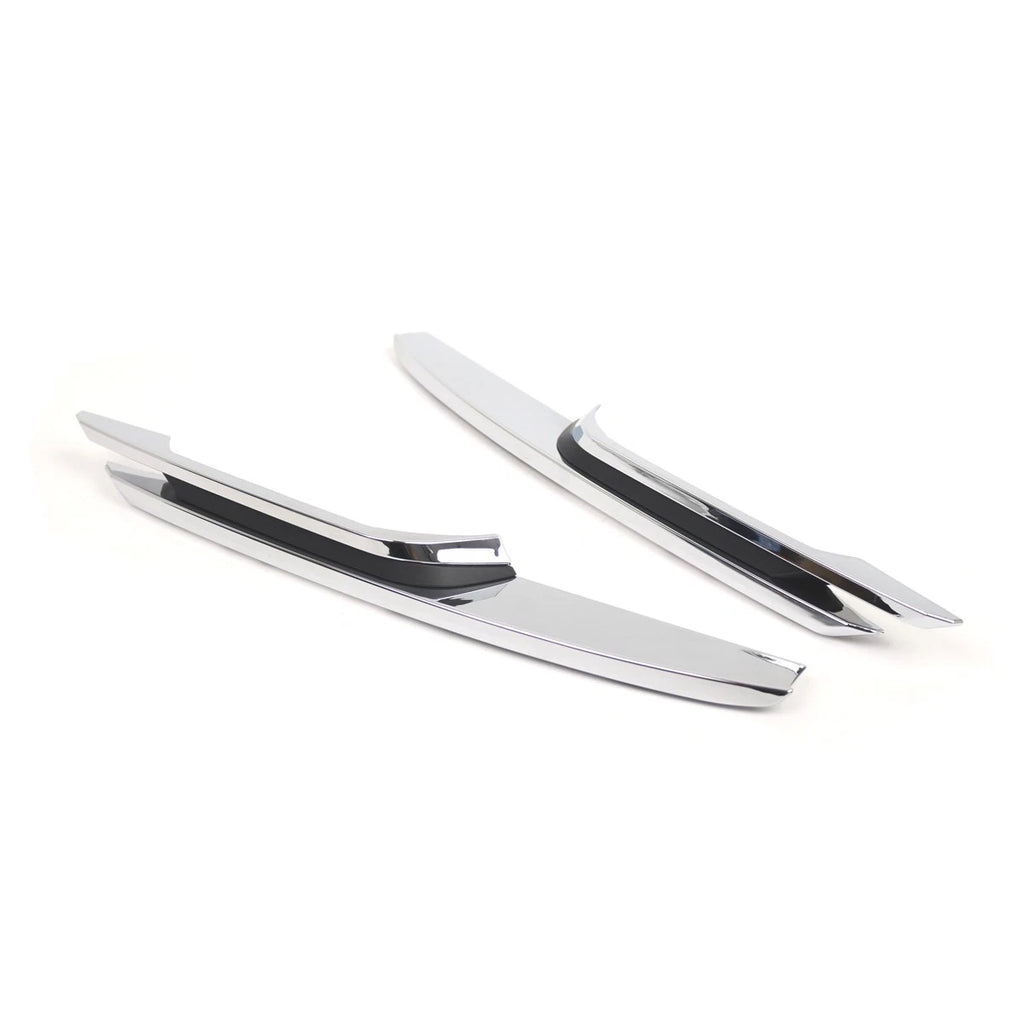 2X Chrome Bumper Trim Set for BMW 328i/320i (2012–2015)