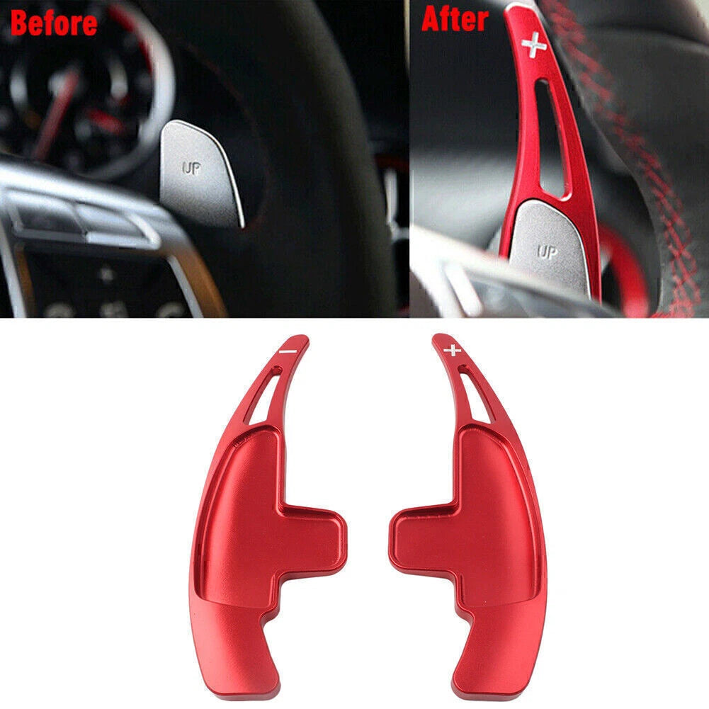 Pair Alloy Steering Wheel Shift Paddle Extensions for Mercedes Benz