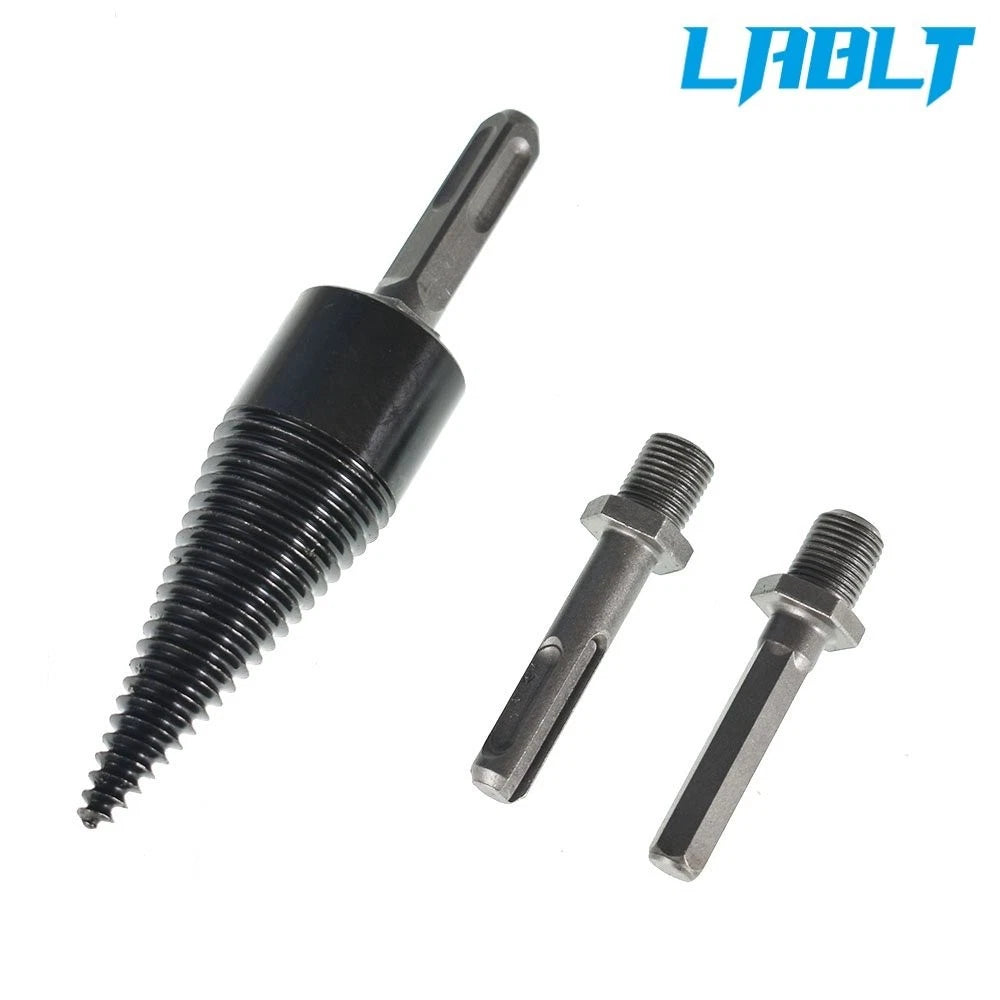 Splitter Drill Bit Set for Firewood (32mm Hex, Square, Round)