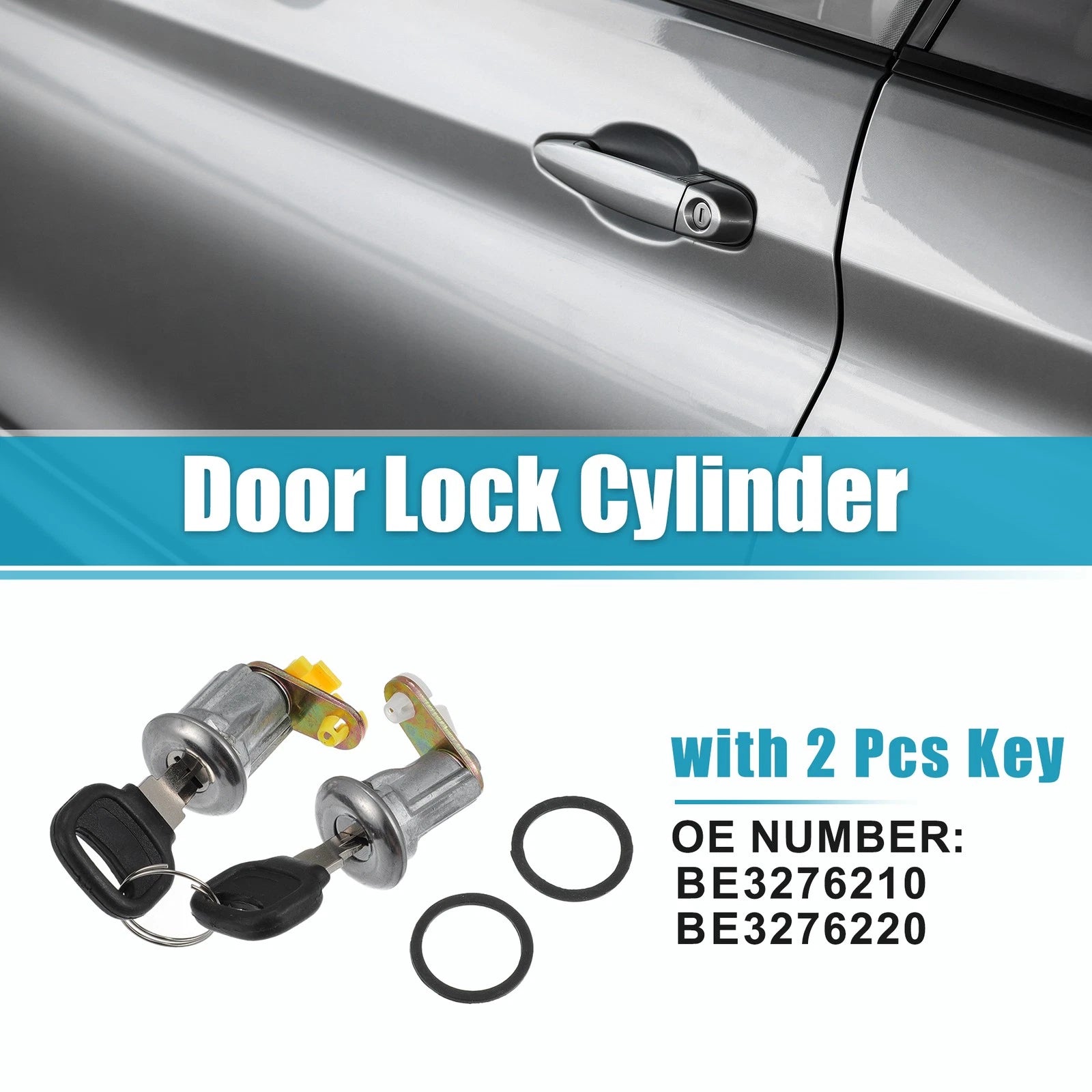 Door Lock Cylinder Replacement for Mazda B2200 (1986–2002) 1 Set