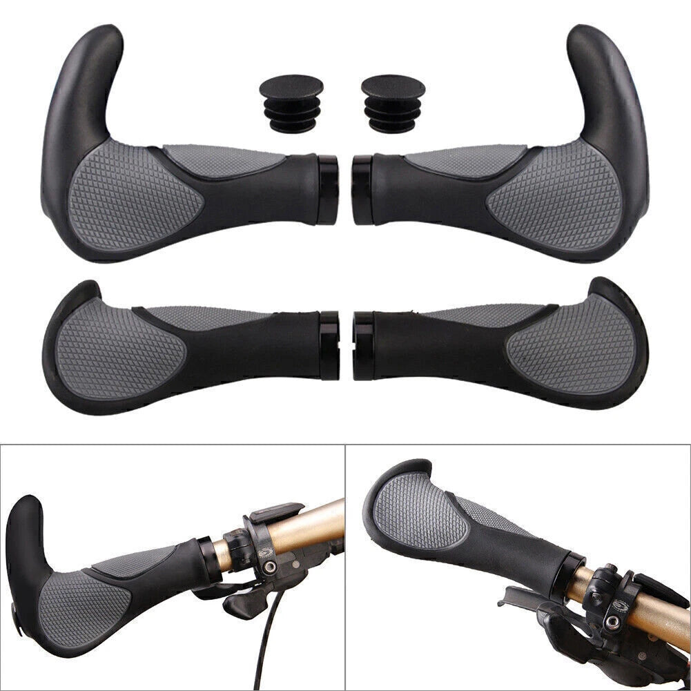 Lock-On Grips for Mountain Bike 140mm (Ergonomic)