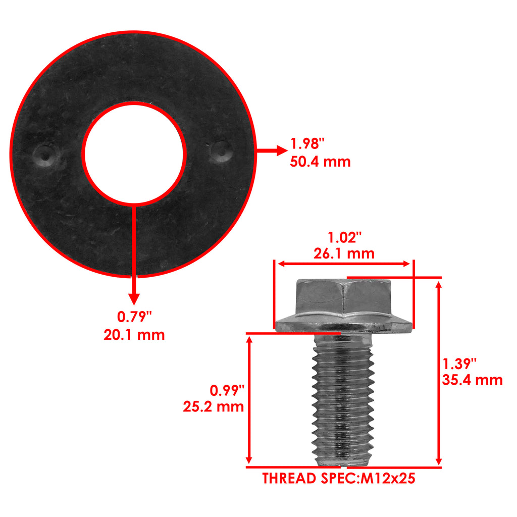 Deck Blade and Bolt Replacement for John Deere F510 F525 (1988–1991)