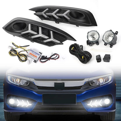 LED Daytime Running Light DRL Turn Signal for Honda Civic (2016–2018)