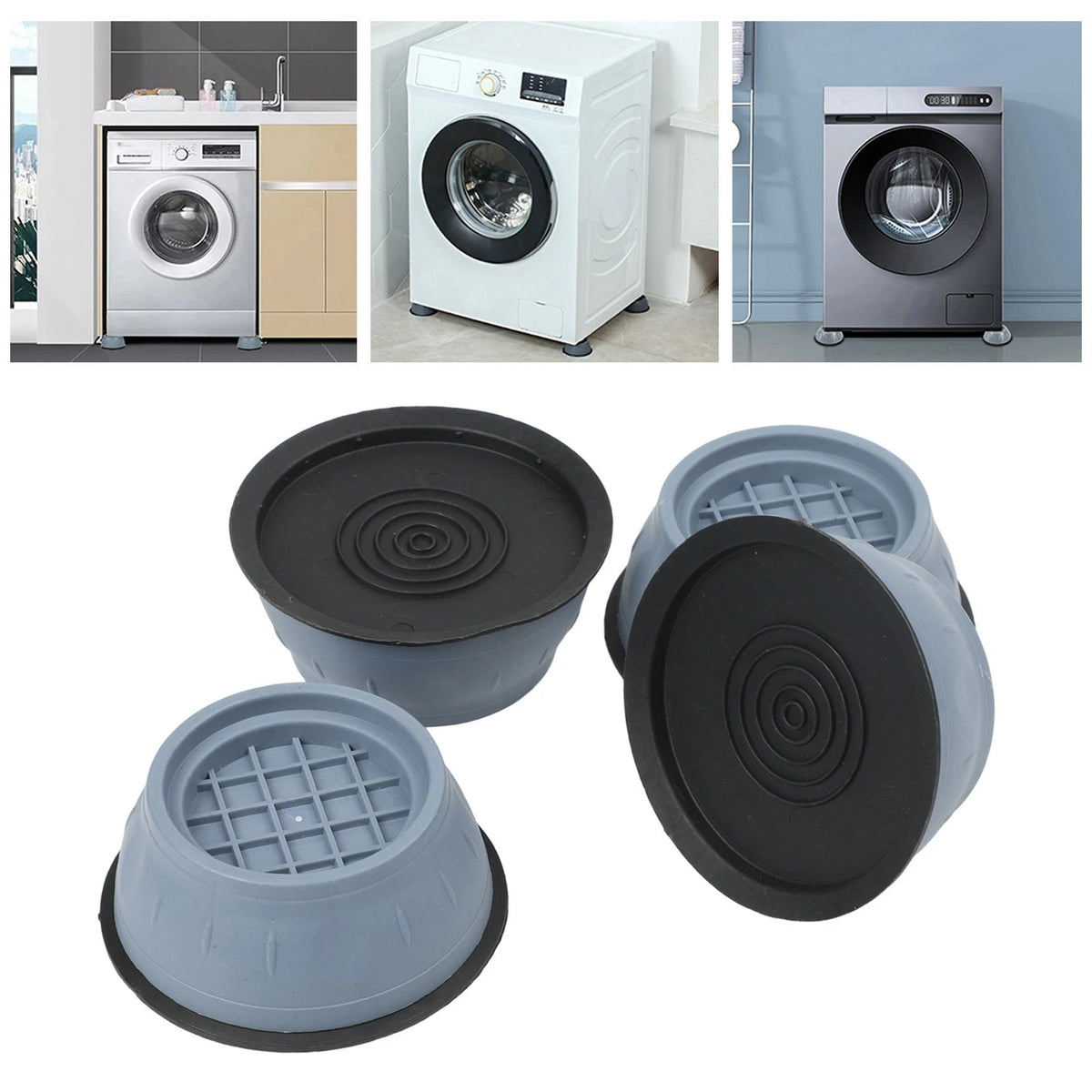 Set of 4 Washing Machine Feet Pads for Laundry Leg Stopper