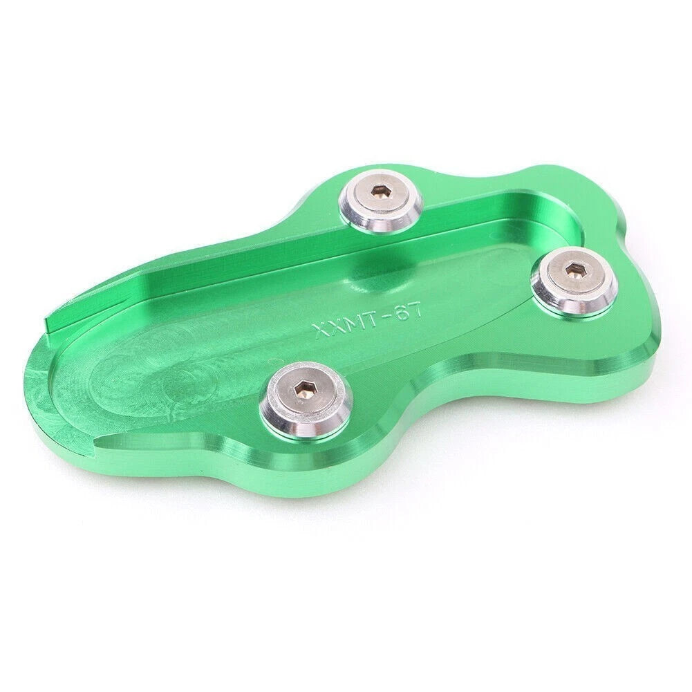 Side Kick Stand Pad Extension Plate for Kawasaki VN900 Classic (2006–2015) Green