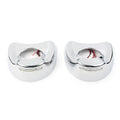 LED Chrome Fairing Mount Side Mirror Cover for Harley Electra Glide (1996–2013)