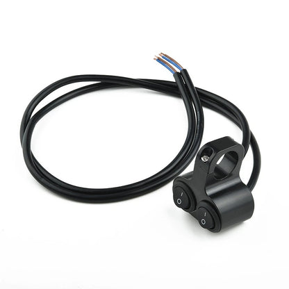 Dual 12V Motorcycle Handlebar Light On-Off Switch for 7/8 Inch 22mm Bars
