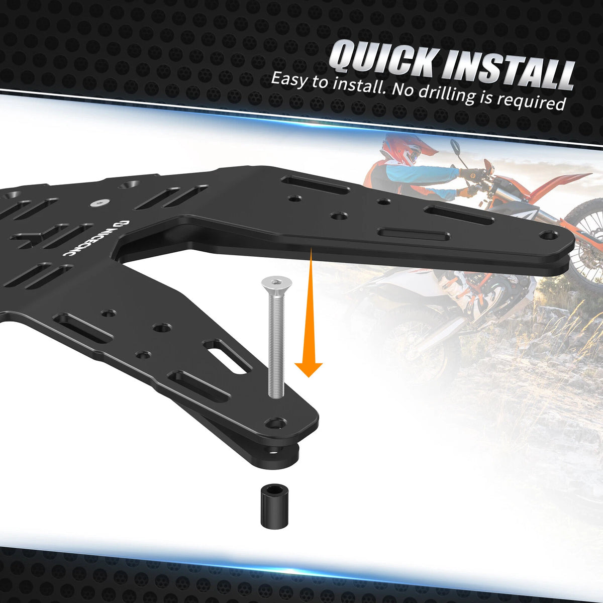 Upgraded Rear Luggage Rack for KTM 690 Enduro R (2019–2024)