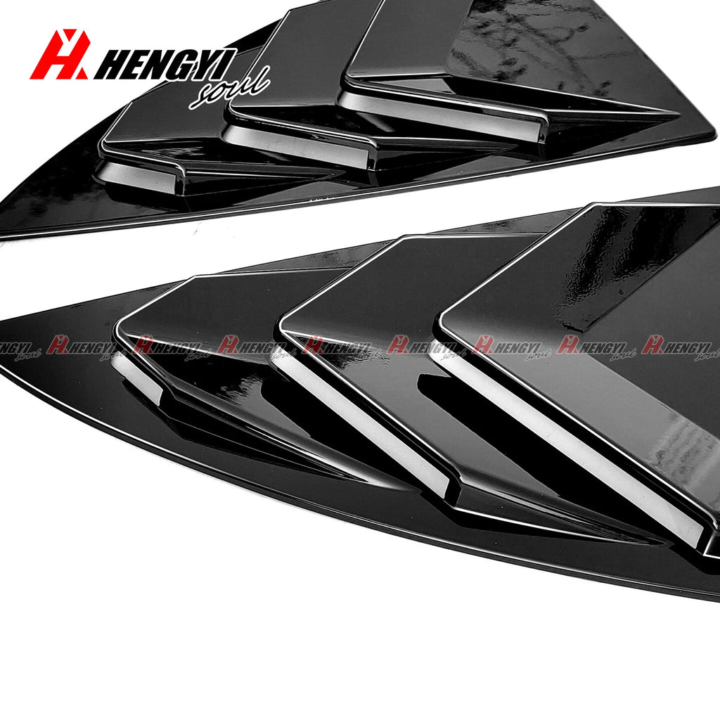 Gloss Black Side Window Louver Shutter Cover Trim for Tesla Model Y (2019–2026)
