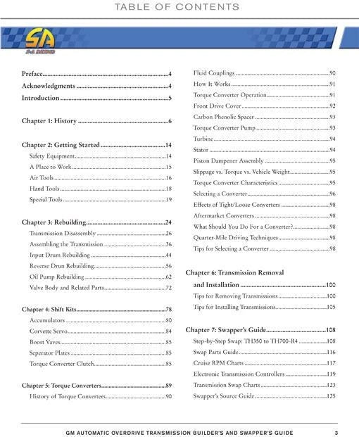 Automatic Overdrive Transmission Builder's Guide for GM 700R4 4L60 (1982–1996)