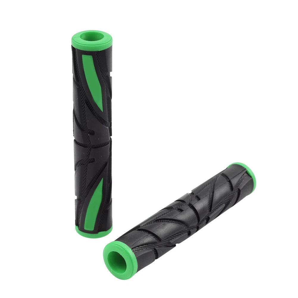 Green Motorcycle Brake Clutch Handle Bar Grips Lever Rubber Sleeve Cover