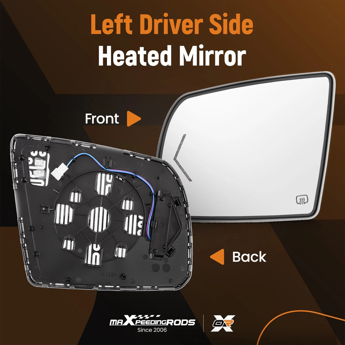 Heated Signal Left Driver Side Mirror Glass for Toyota Sequoia Tundra (2008–2017)