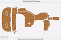 EVA Foam Teak Faux Deck Flooring Pads for Wellcraft 37 (2002)