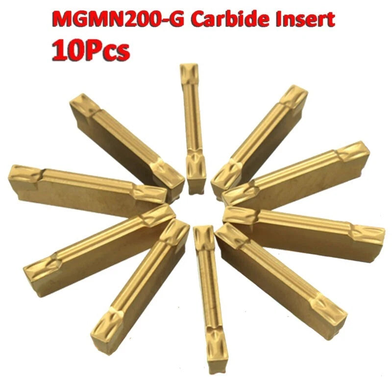 10pcs Indexable Carbide Inserts MGMN200-G for Grooving Cutter