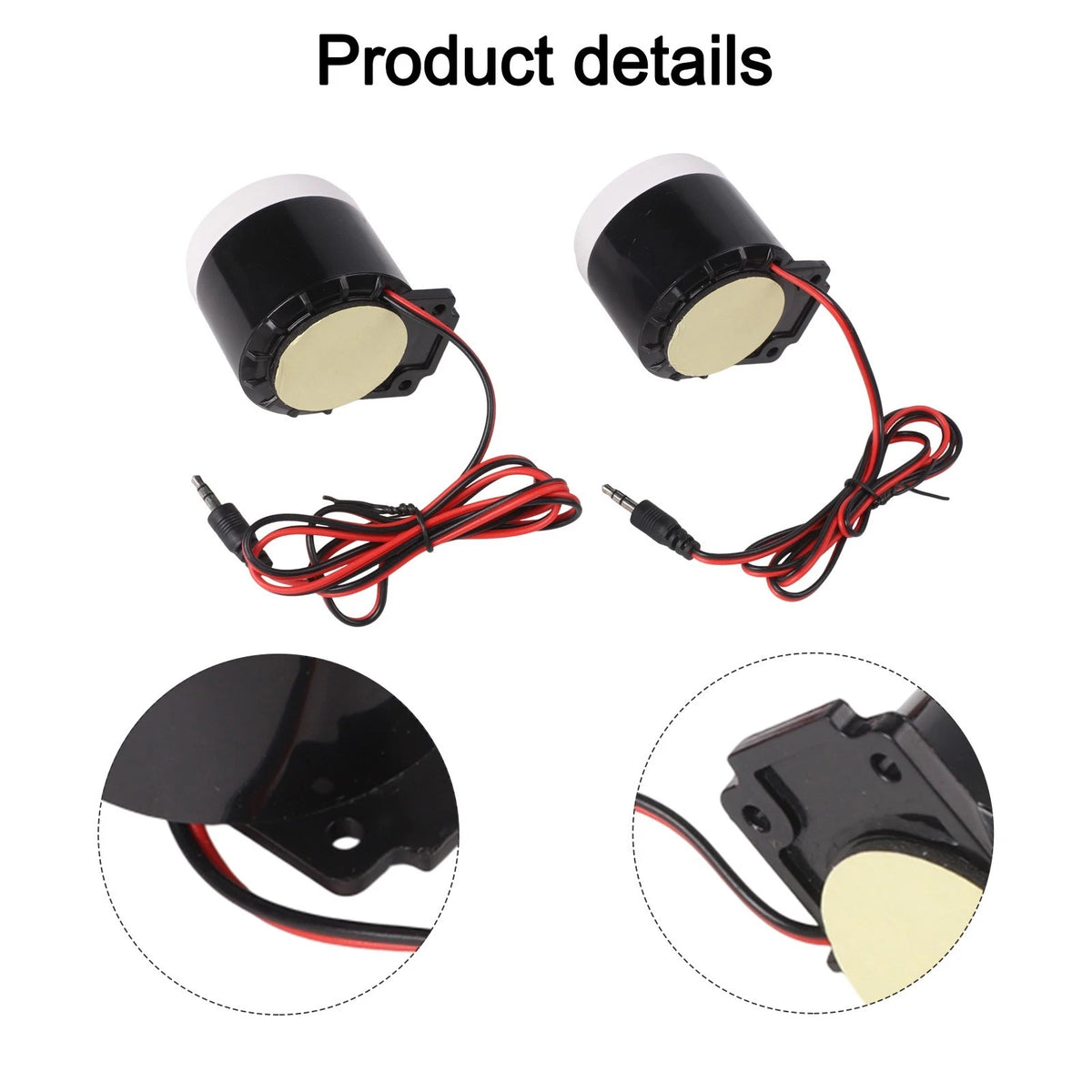 2X 120dB Wired Siren Alarm for Indoor Use Powered by 12V DC