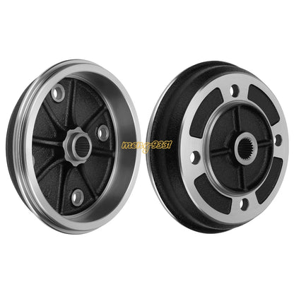 2X Front Wheel Brake Drums for Kawasaki Mule 2520 (1993–2000)