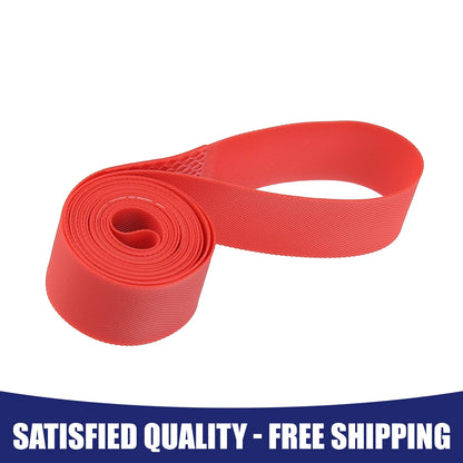 Wheel Rim Strip Tape Liner PVC Red for 24 Inch Bike Bicycle (2 Pack)