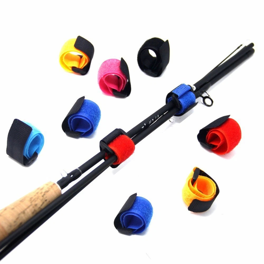 Rod Strap Set of 2 for Angler Gear Organization (20 cm, Woven Nylon)