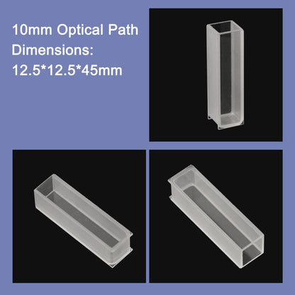 1pc Glass Cuvette for 751/722 Spectrophotometer (Optical Path 10mm-50mm)
