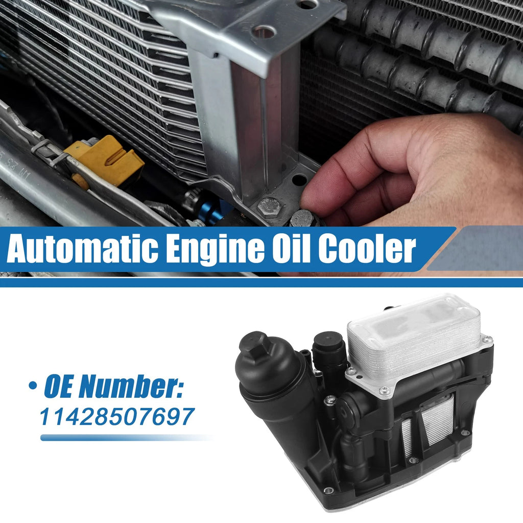 Engine Oil Cooler Assembly for BMW X1 X3 with Automatic Transmission (2009–2021)