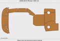 EVA Pad Teak Faux Flooring for Rinker 246 Captiva CC (2010)