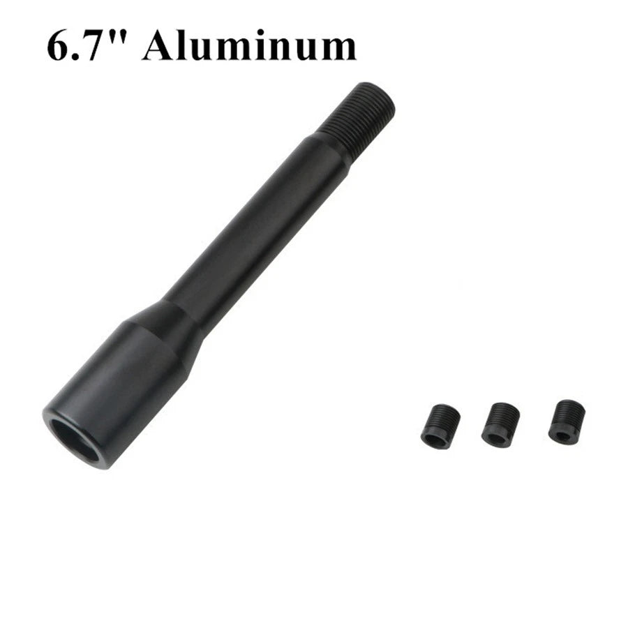 17cm Black Straight Shift Knob Extension for Manual Gear Shifter Lever