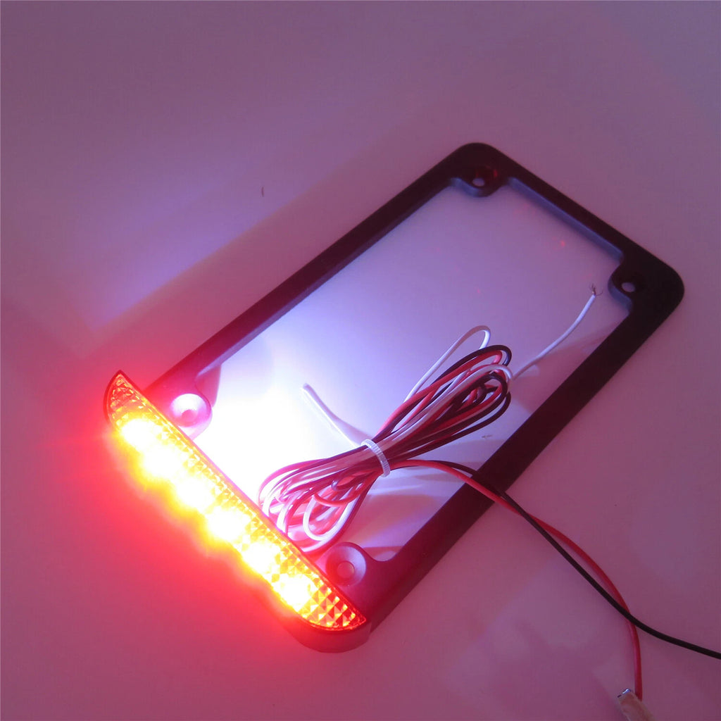LED License Plate Frame for Universal Motorcycle (All Years)
