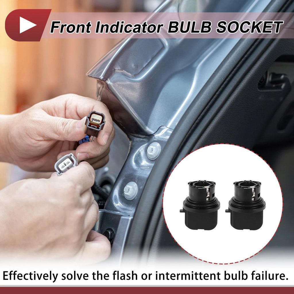 2X Front Indicator Light Socket for Vauxhall Corsa C (2001–2006) No. 9200405