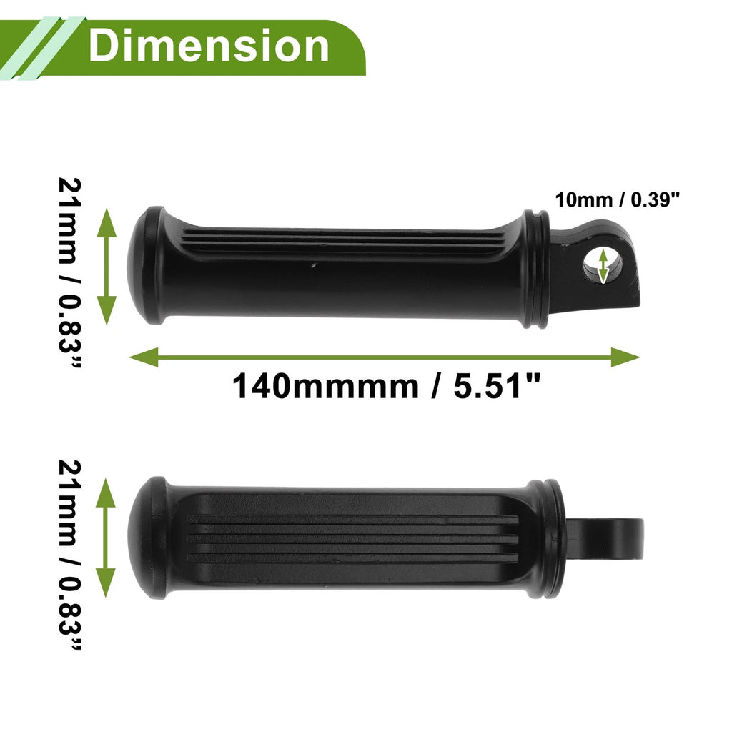 Foot Pegs for Harley Davidson (1 Pair) Matte Black