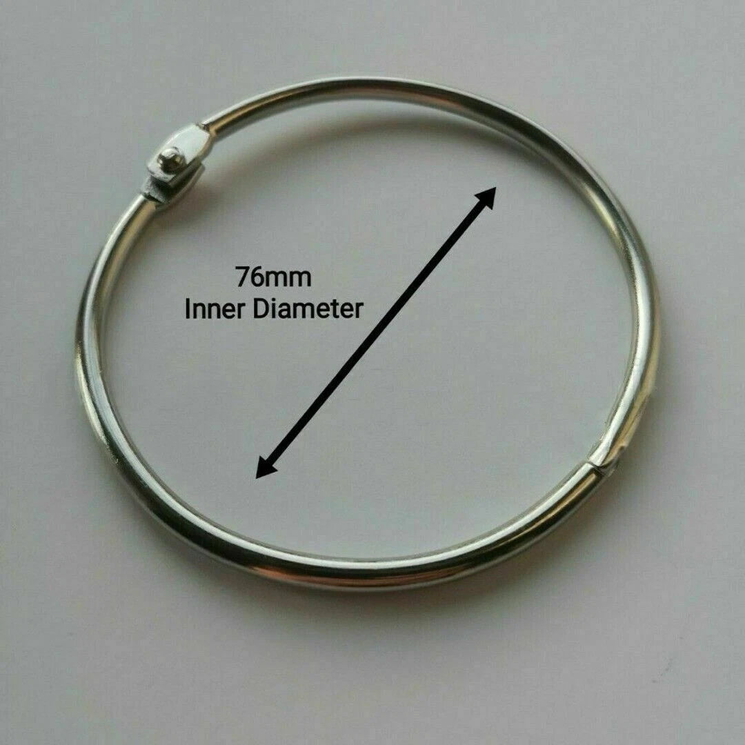 76mm Hinged Keyrings for Keyfob Split Ring (Universal)