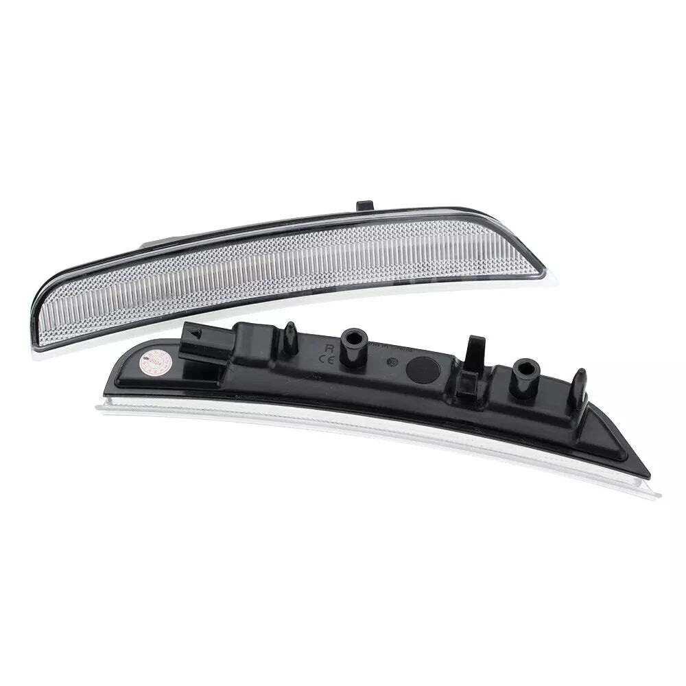Clear Lens White LED Front Bumper Side Marker Lights for Dodge Durango (2021–2025)