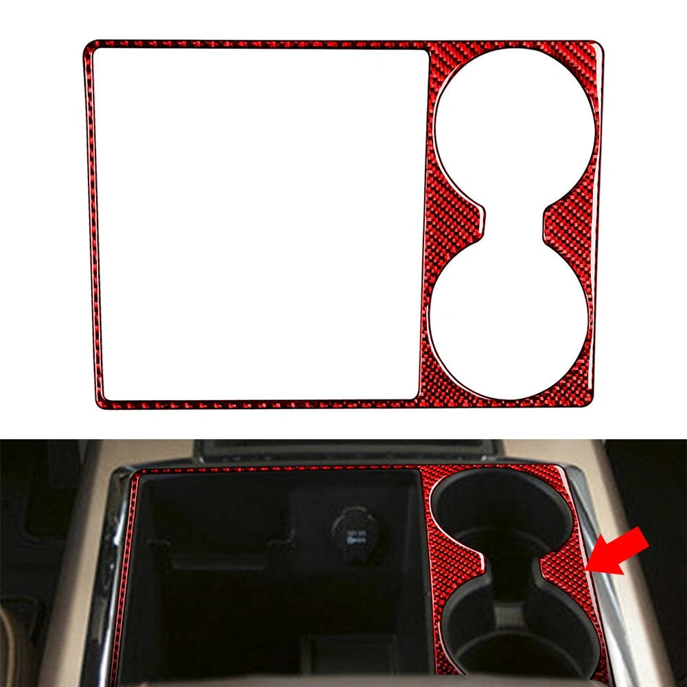 Shifter Cup Holder Cover for Dodge Ram 1500 2500 3500 (2013–2018) Red