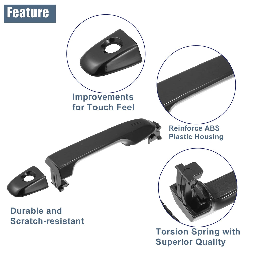Front Left Driver Side Exterior Door Handle Replacement for Toyota Camry (2012–2017)
