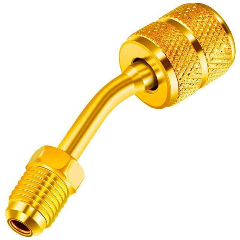 R410A Brass Charging Adapter for Automotive AC Systems (Universal)