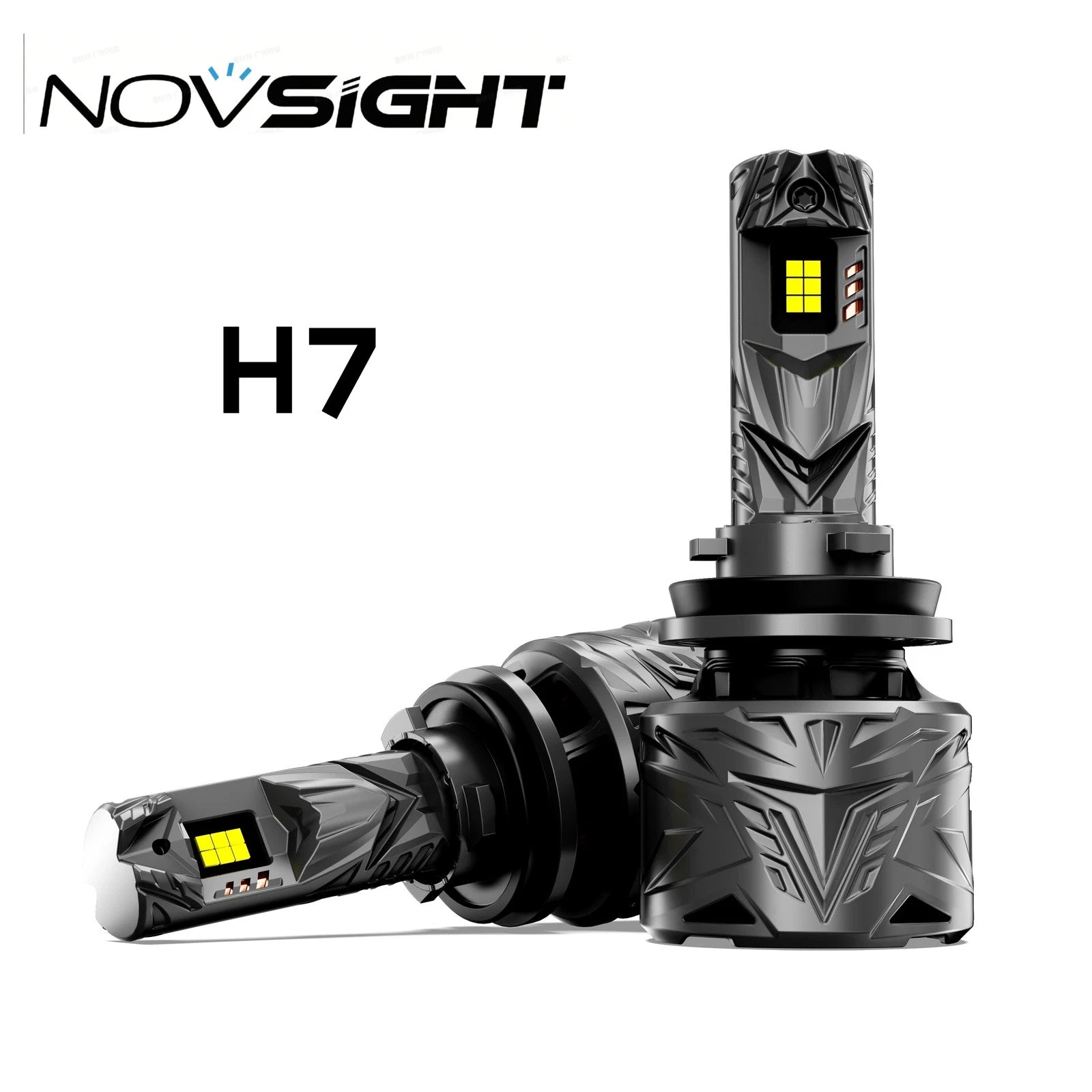 H7 LED Headlight Bulbs Kit for NOVSIGHT (6000K Cool White)