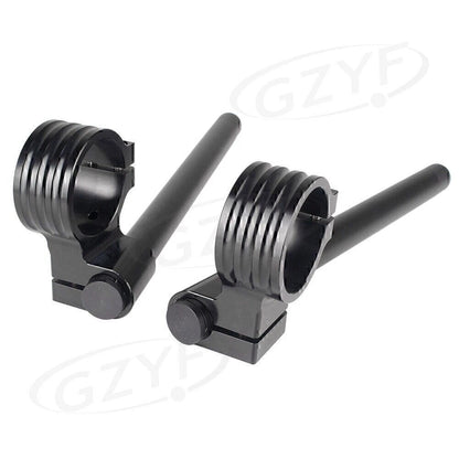 Pair 51mm Left+Right Clip On Handlebar Fork Tube Universal 3 Color Handle Bars