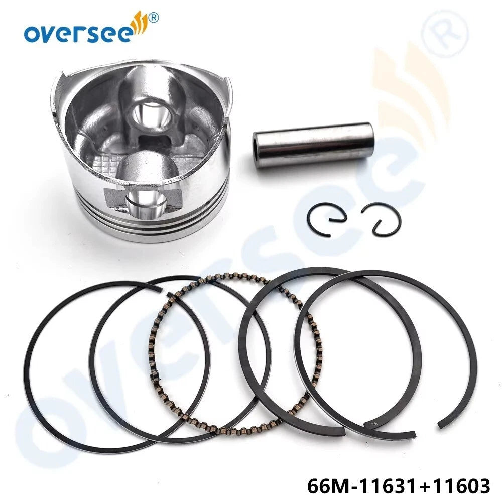 Piston Set STD with Rings for Yamaha 9.9HP 15HP 4-Stroke (1996)