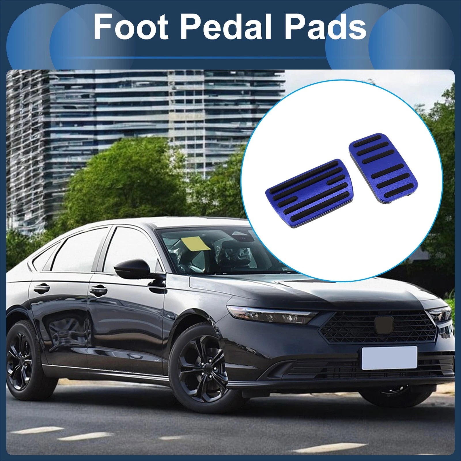 Manual Foot Accelerator Pedal Covers 2 Pcs for Honda Step Wagon (2011–2022)
