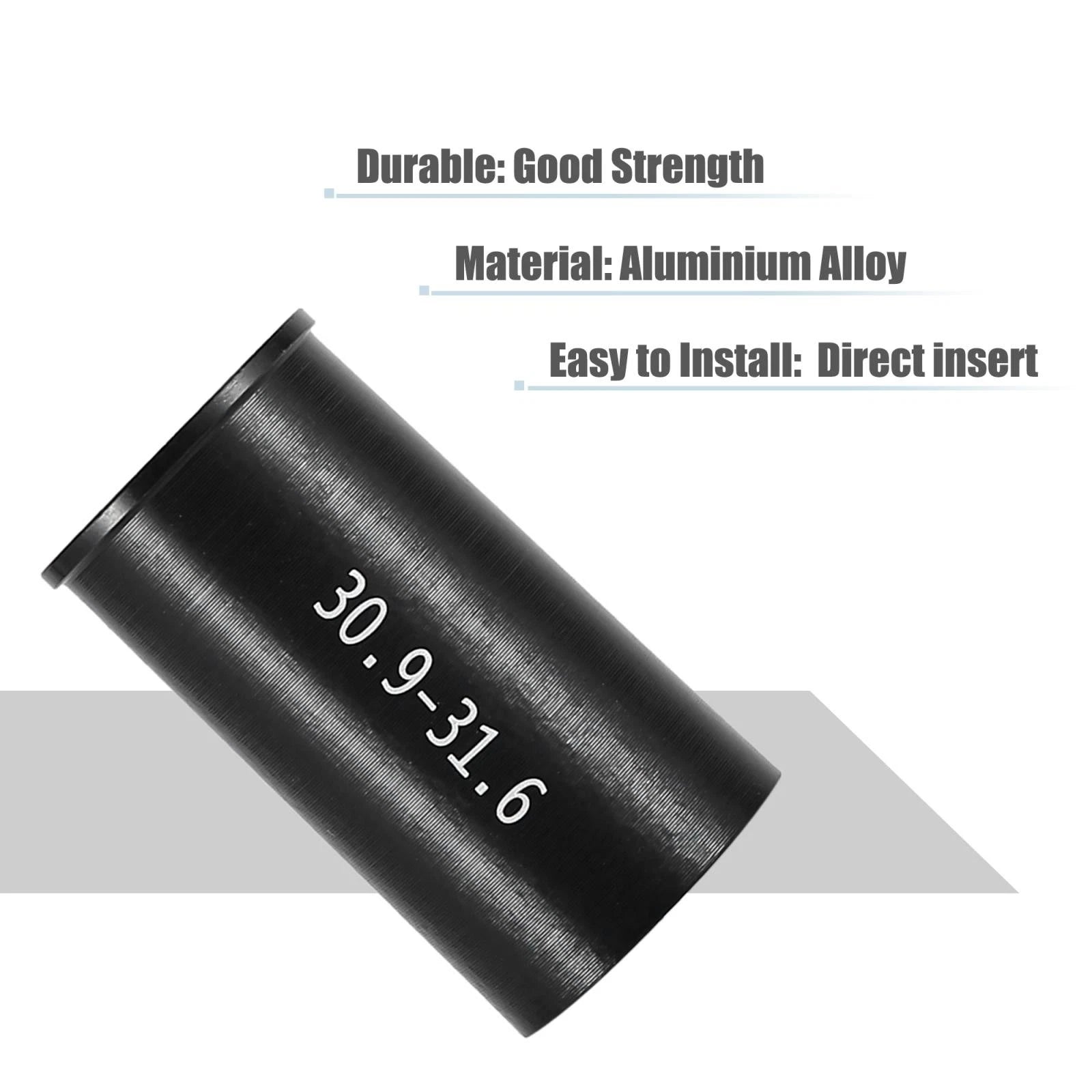 Bicycle Seatpost Reducer Sleeve Converter 30.9-31.6mm for Universal Fit