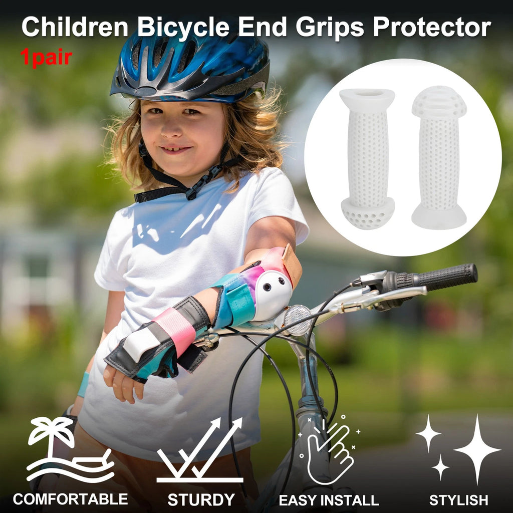 Handlebar Grip Covers 100mm Soft End Grips Protector for MTB Bike (1 Pair)