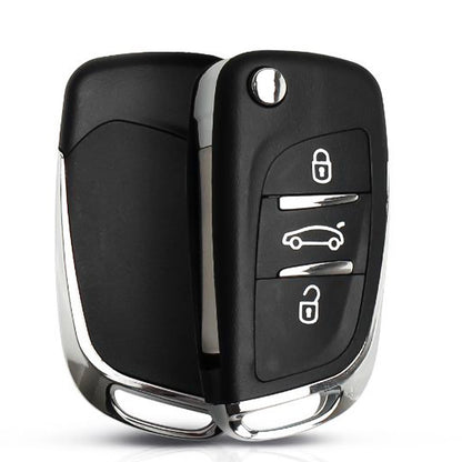 Flip Key Shell Case for Citroen Xsara Picasso C2 C3 C4 C5 C6 C8 Remote 3 BTN B