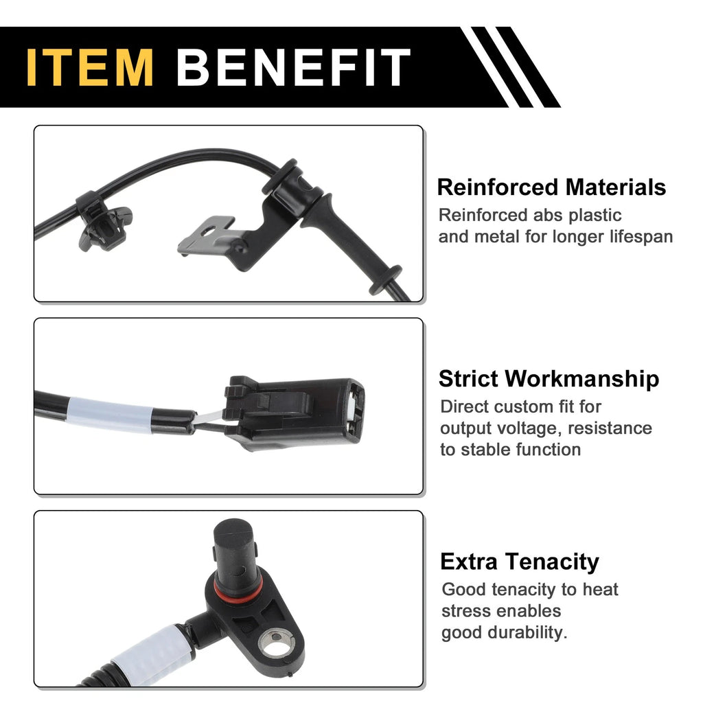 ABS Wheel Speed Sensor Rear Left Replacement for Hyundai Verna (2006–2016)