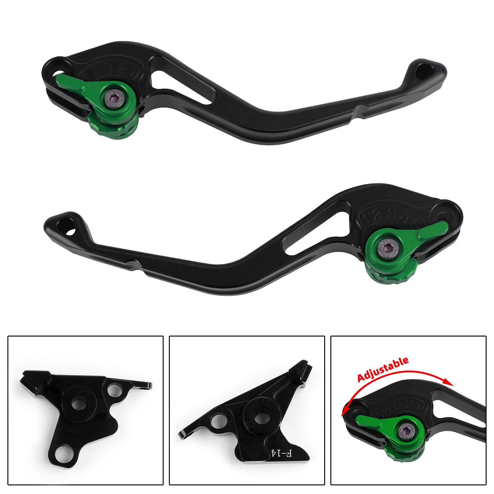 Short Clutch Brake Lever for Kawasaki ZRX1100 ZZR1200 ZX7R ZG1000 (T9)