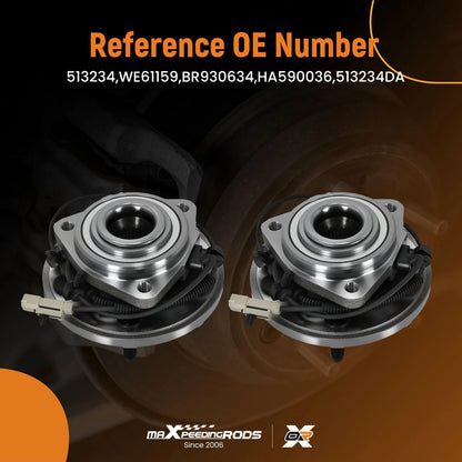Front 5 Lug Hub & Bearing Kit for Jeep Commander Grand Cherokee (2005–2010) WE61159