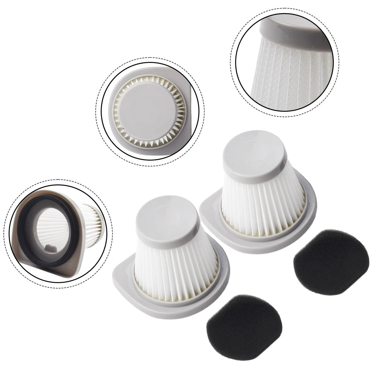 2X Filters for Hoover VSC02B16T-30 Robot Vacuum Cleaner