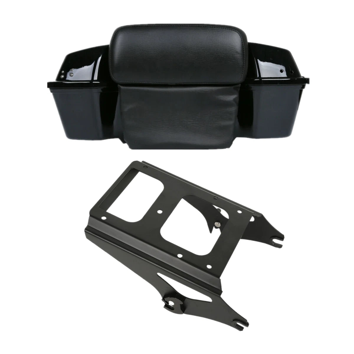 Razor Backrest 2-UP Mount Rack for Harley Touring Road Glide (2009–2013)
