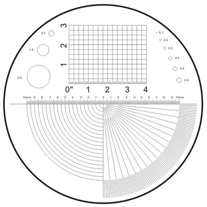 Flexible Film Micrometer Calibration Grid 45x45mm